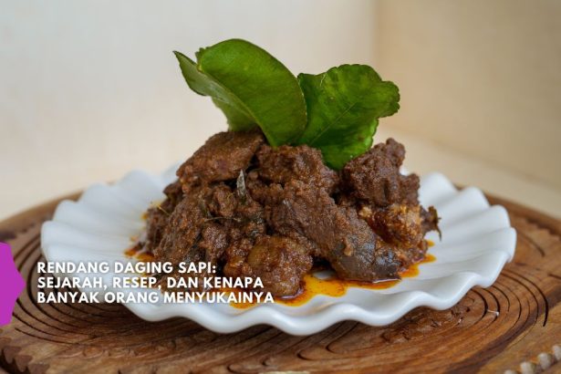 Rendang Daging Sapi Sejarah, Resep