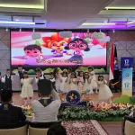 Pertunjukan anak-anak murid Arabic Global School di perayaan Peringatan Hari Bahasa Arab Sedunia